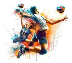 volleyball and beach volley players